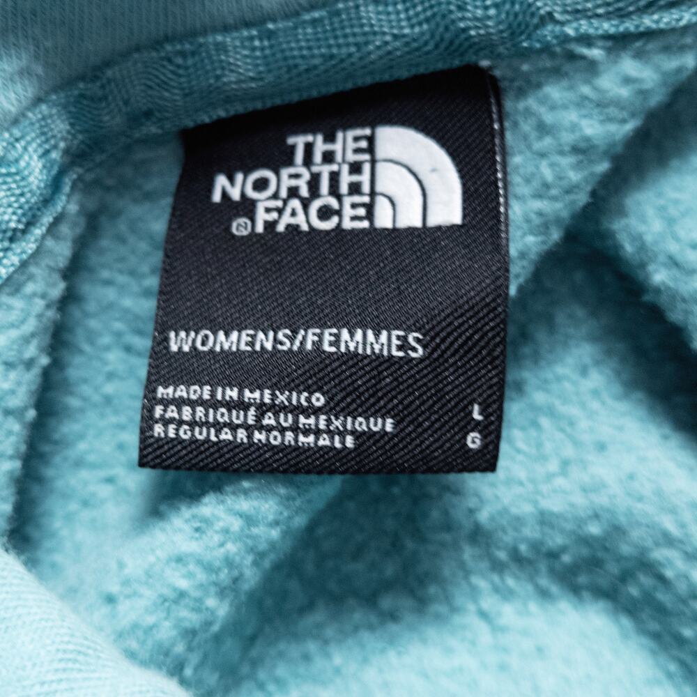 The North Face Pullover Hoodie Ice Blue Logo Size Large Color Pop Athleisure - Picture 7 of 7